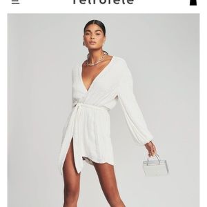 Retrofete White Gabrielle Robe